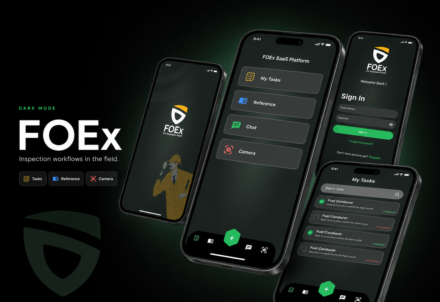 FOEx SaaS Platform project mockup two