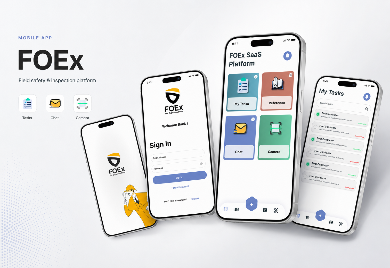 FOEx SaaS Platform project mockup three