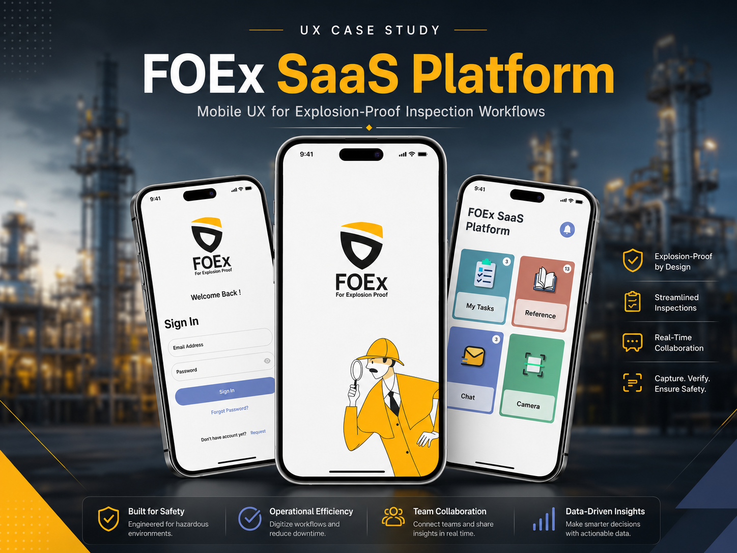 FOEx SaaS Platform case study main mockup