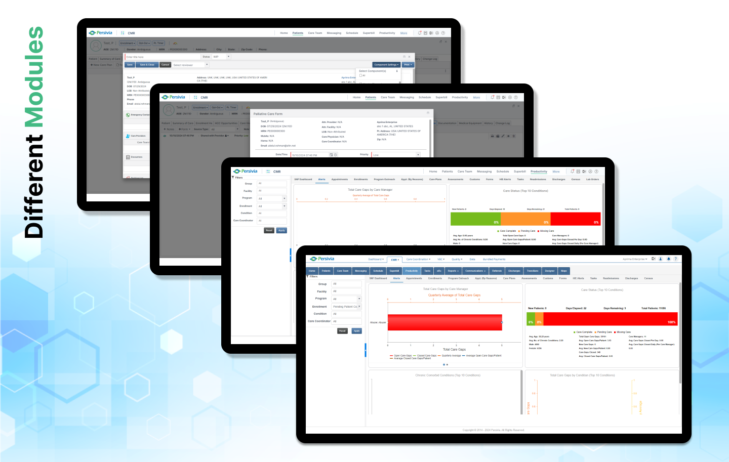 Patient Management System project mockup three