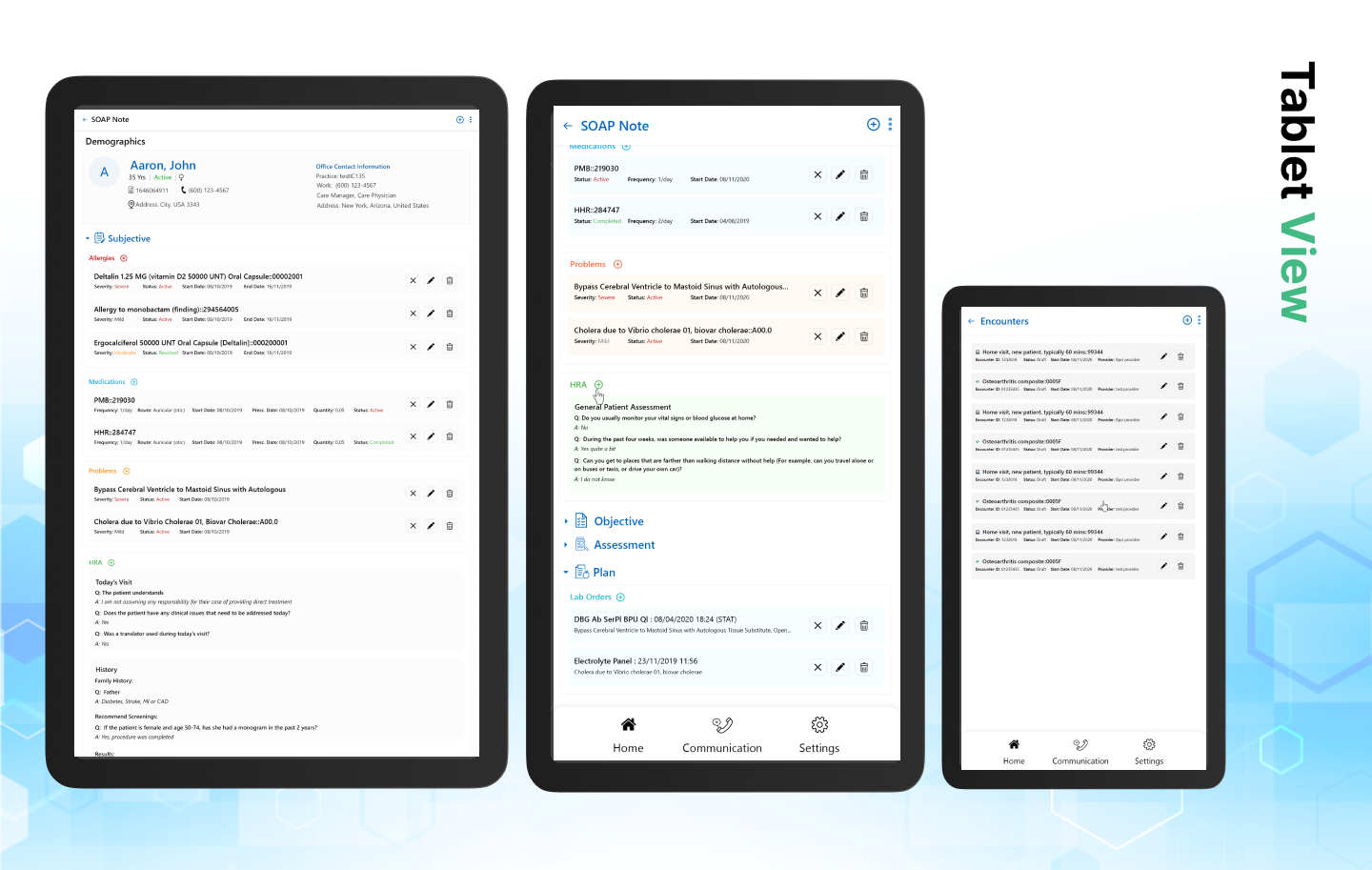 Patient Management System project mockup four